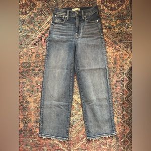 NWOT Madewell slim wide leg crop jeans